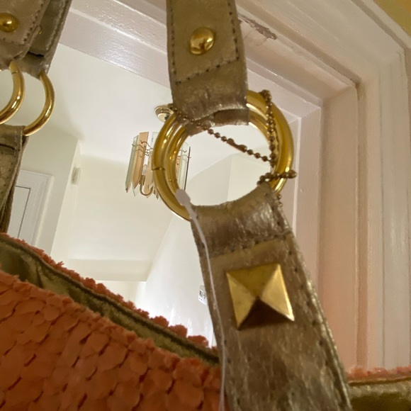 Big Buddha Peach Tote bag with gold trim - Picture 9 of 11